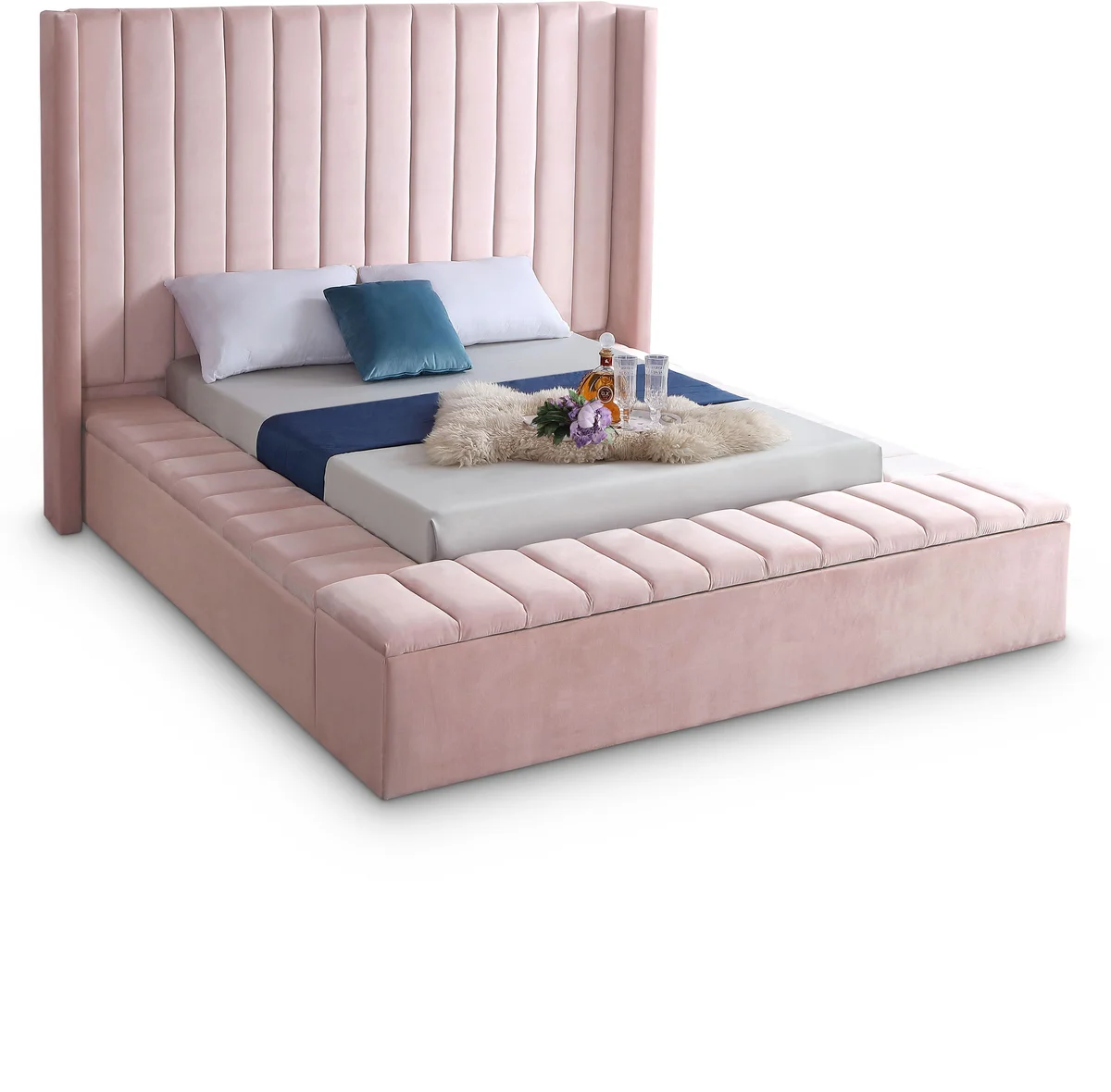 Kiki - Queen Bed - Pink
