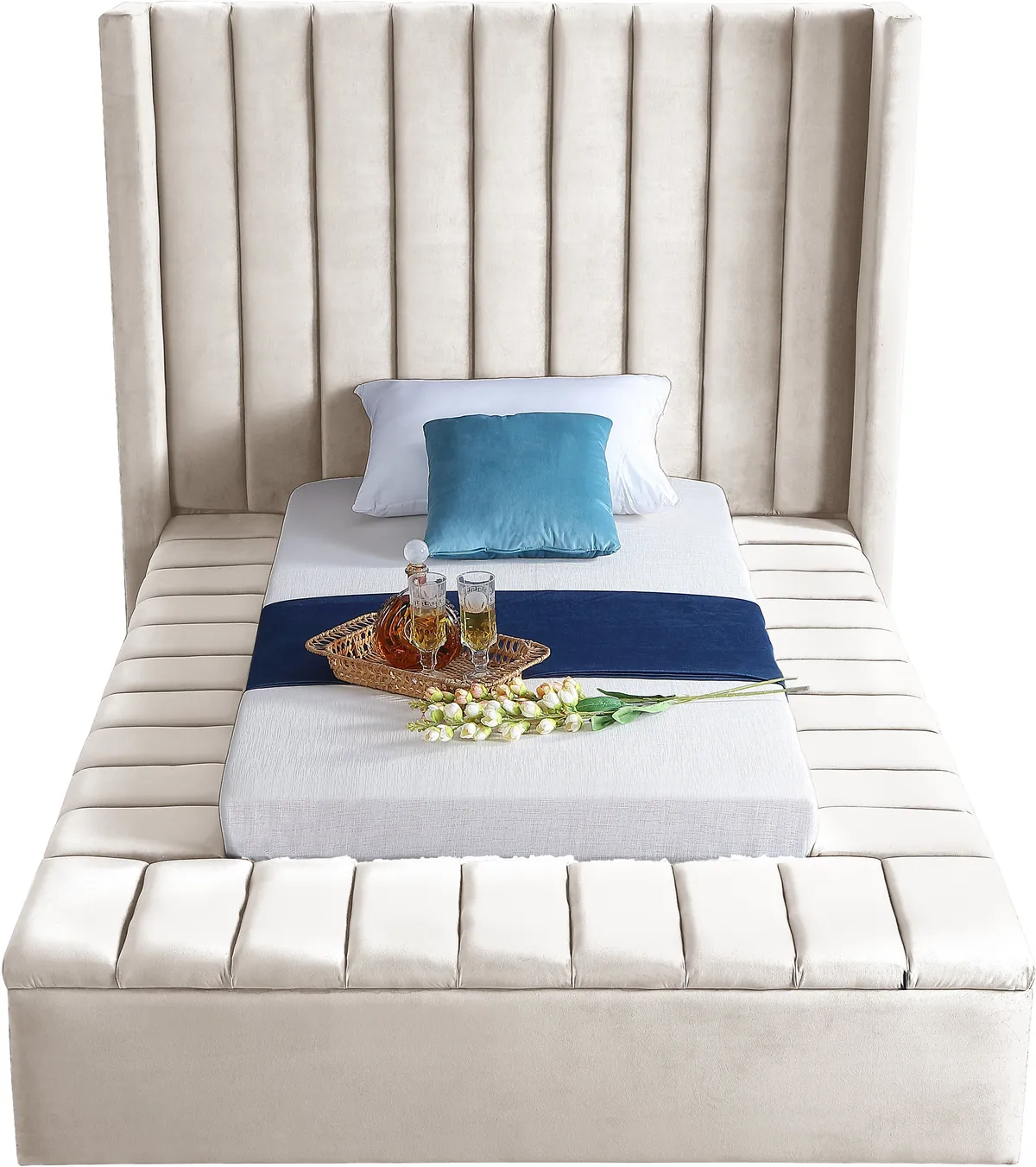 Kiki - Twin Bed - Cream