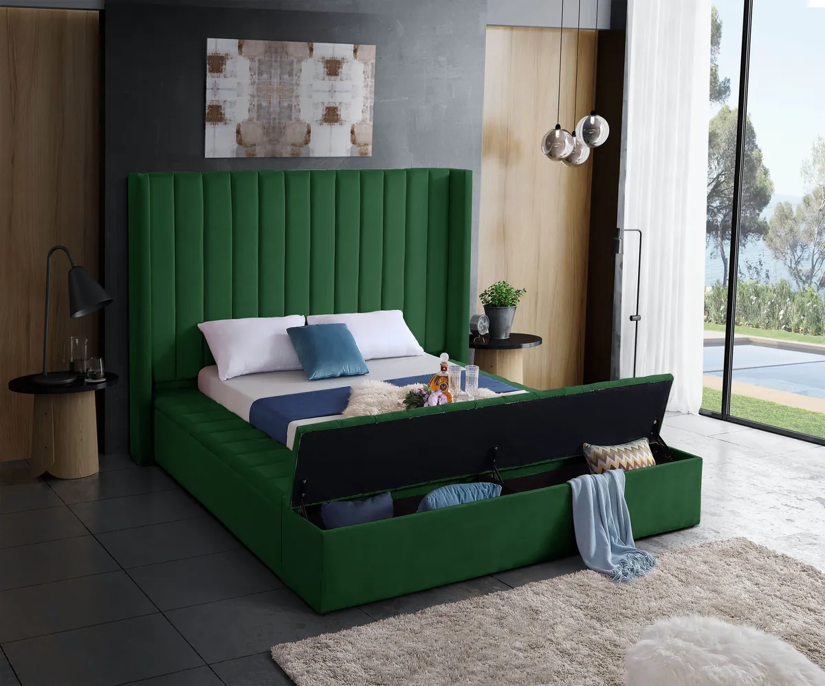 Kiki - Queen Bed - Green