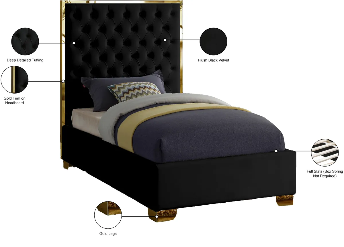 Lana - Twin Bed - Black