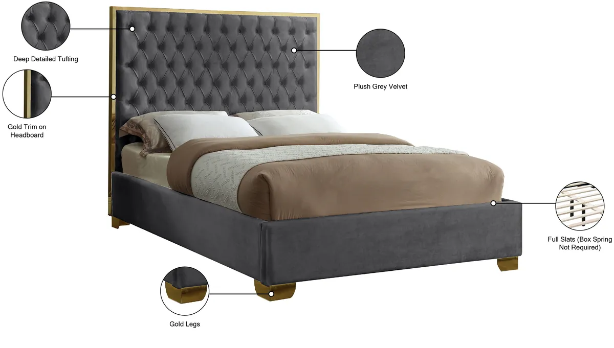 Lana - Queen Bed - Gray
