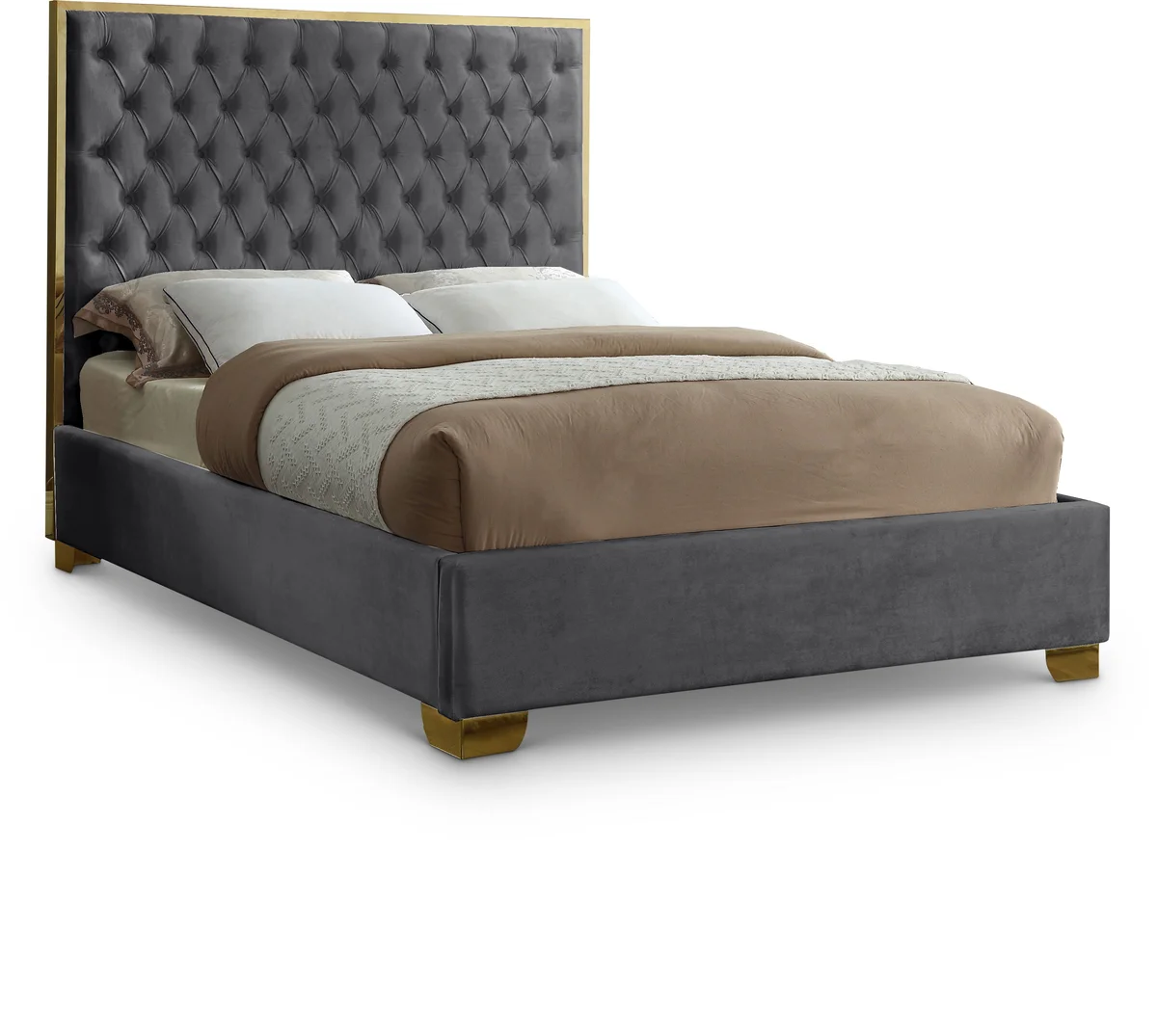 Lana - King Bed - Gray