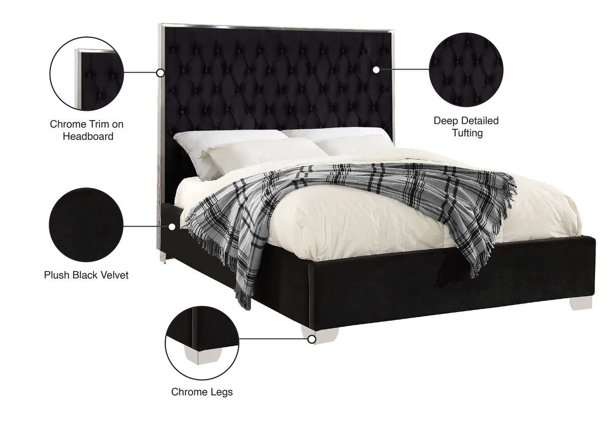 Lexi - Queen Bed - Black