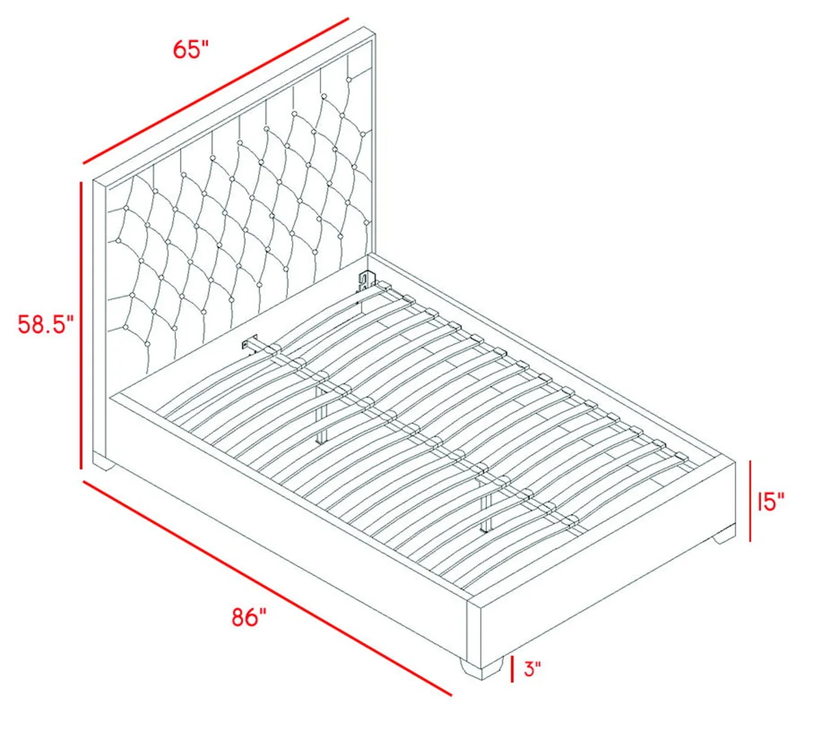 Lexi - Queen Bed - Black