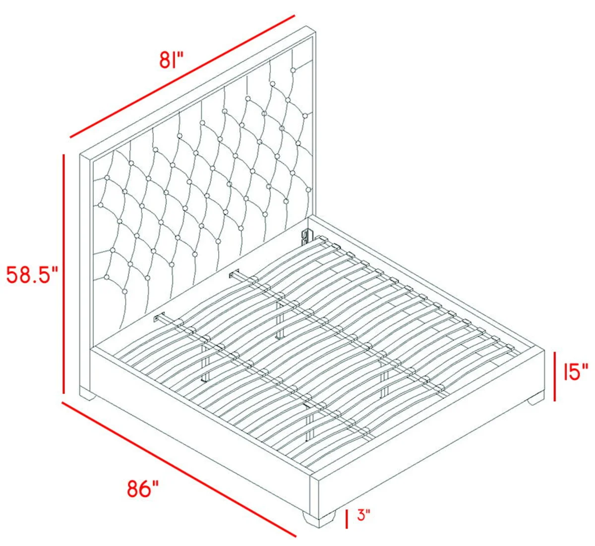 Lexi - King Bed - Black