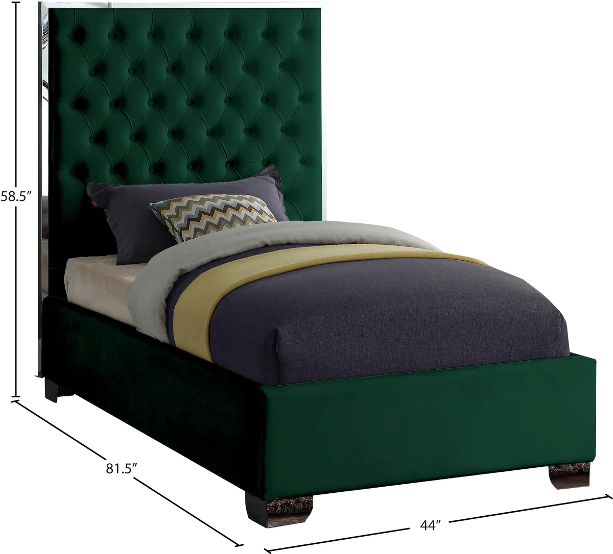 Lexi - Twin Bed - Green