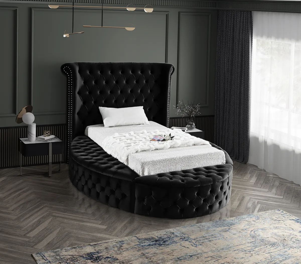 Luxus - Twin Bed - Black