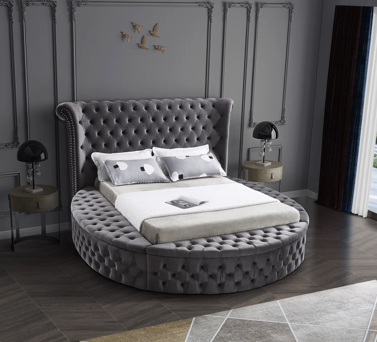 Luxus - Queen Bed - Gray