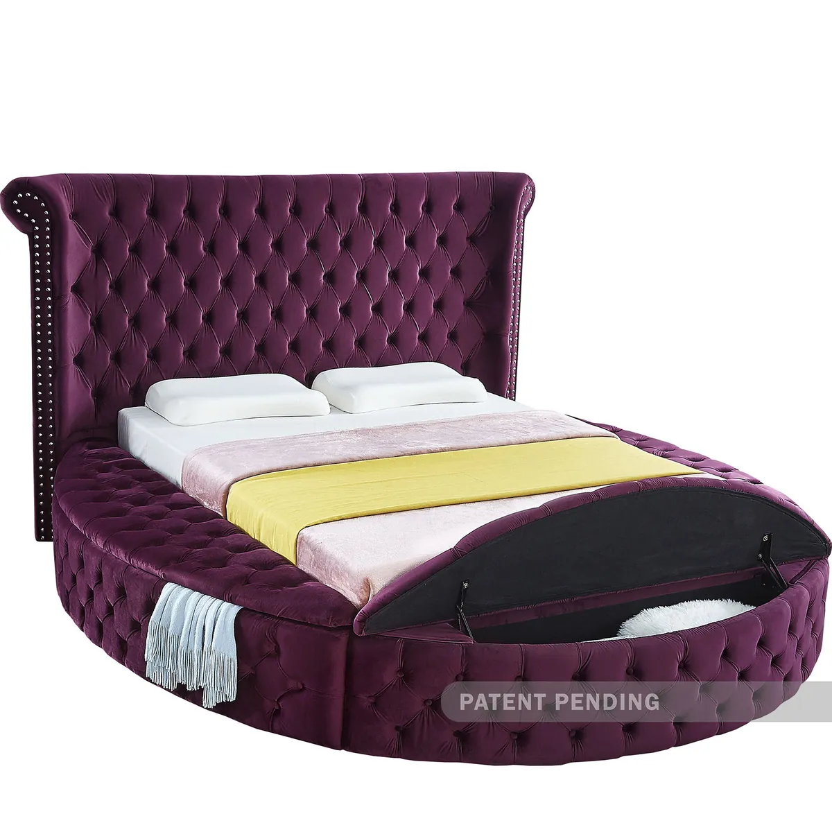 Luxus - King Bed - Purple - View 2