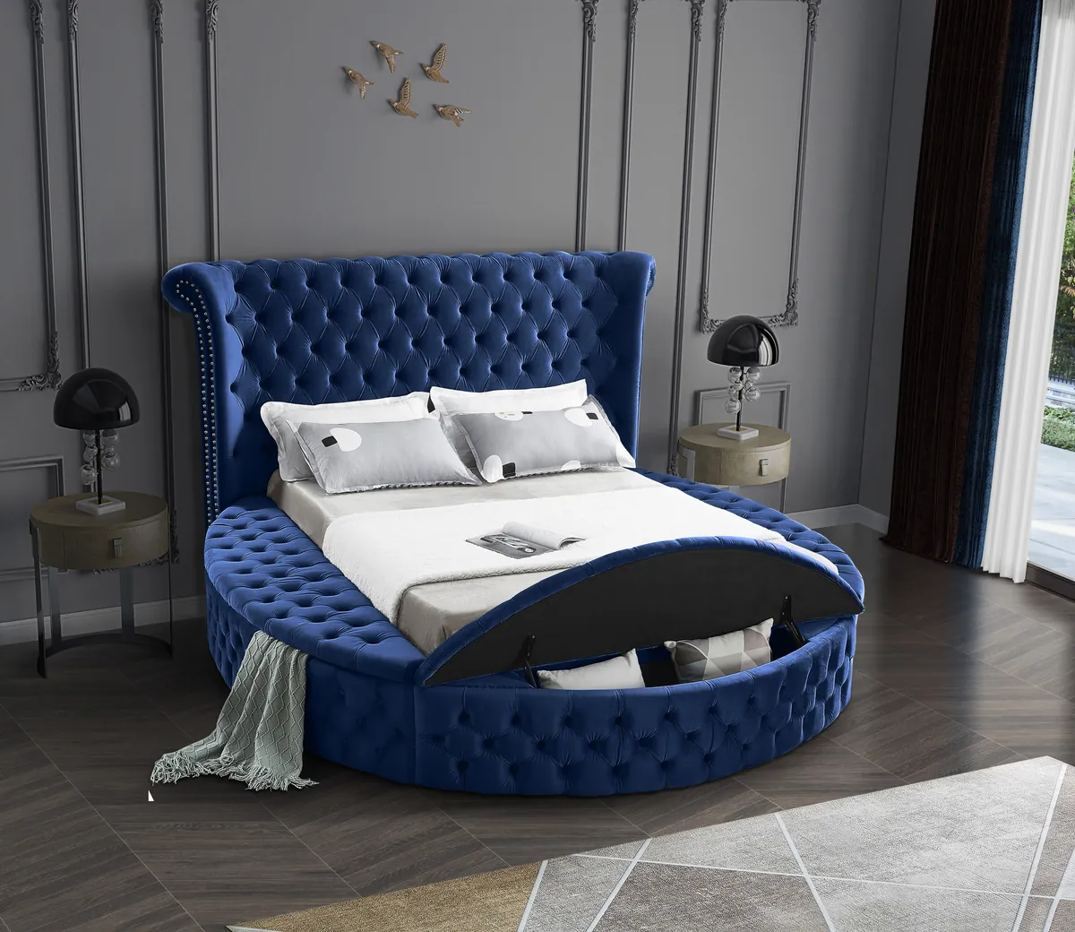 Luxus - Queen Bed - Navy
