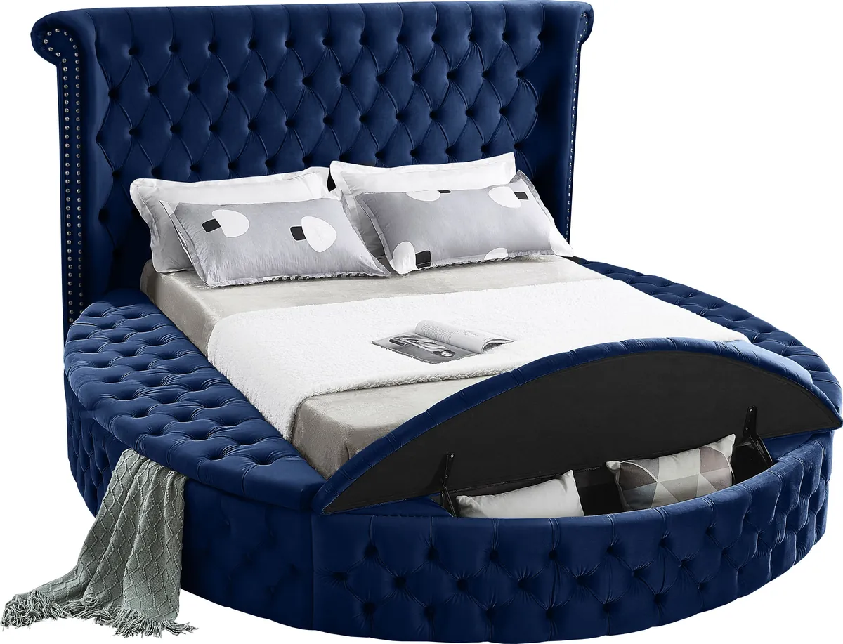 Luxus - Queen Bed - Navy - View 2
