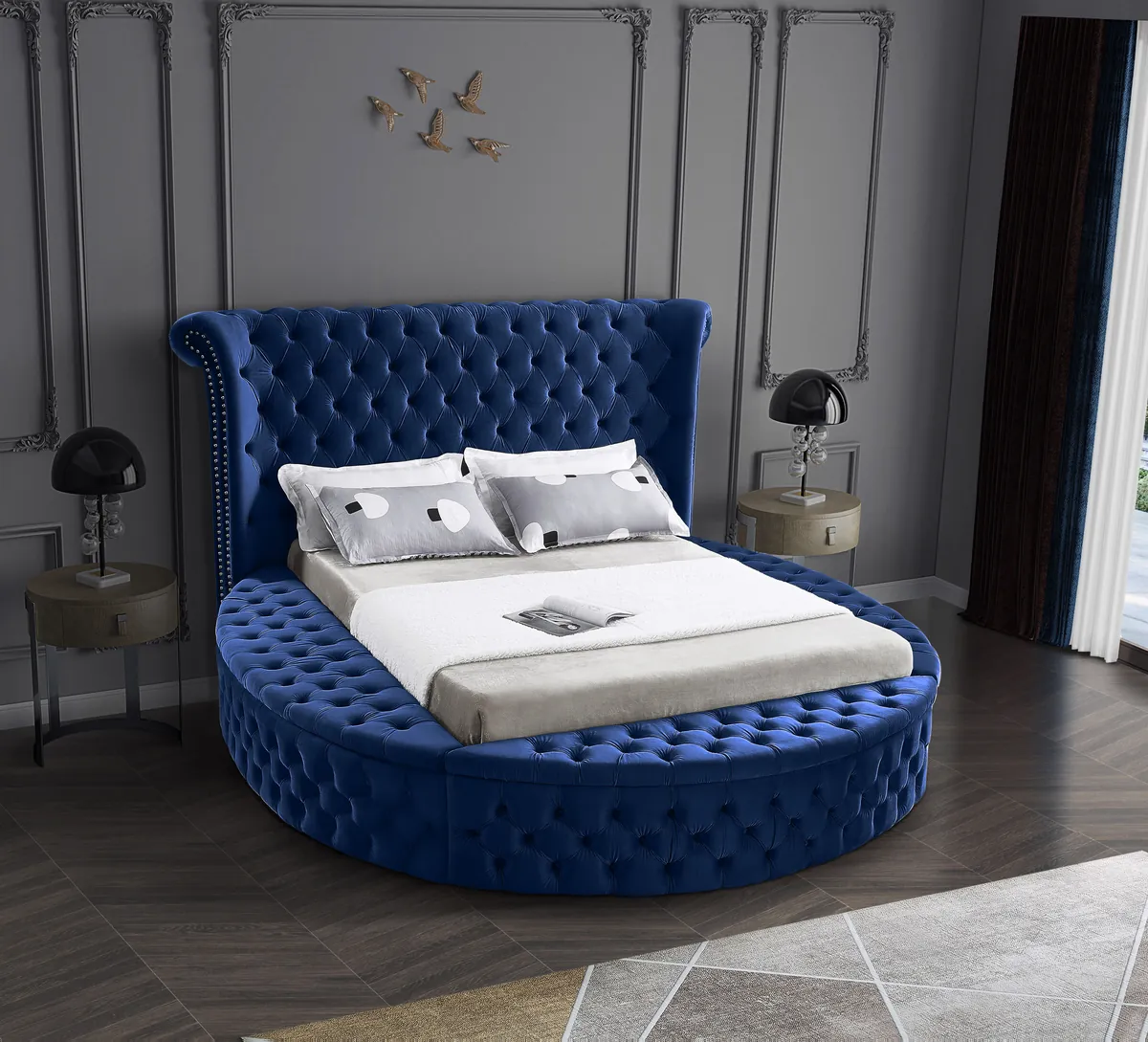 Luxus - Queen Bed - Navy