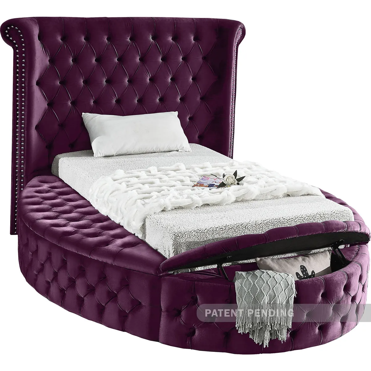 Luxus - Twin Bed - Purple - View 2