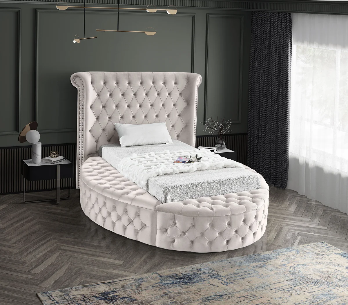 Luxus - Twin Bed - Cream