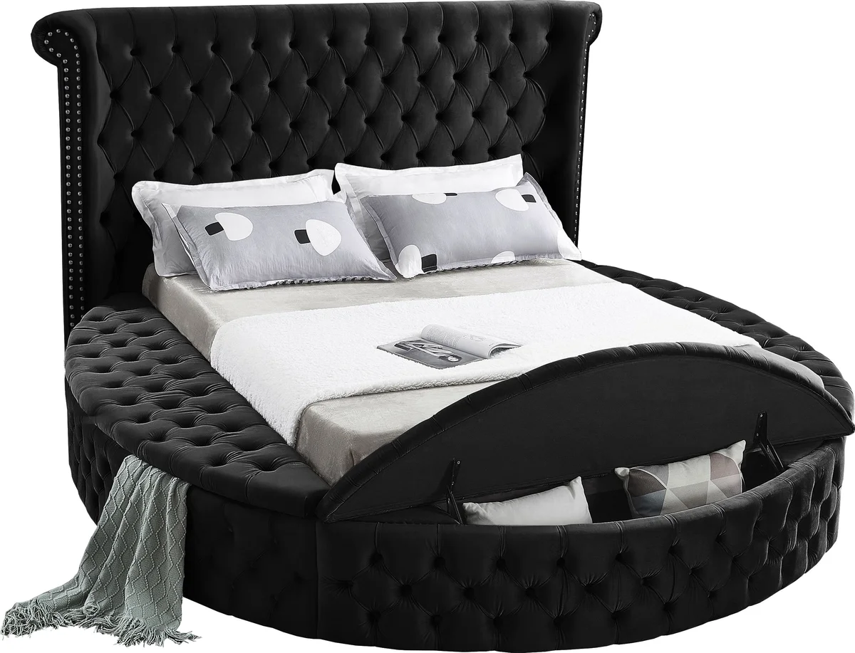 Luxus - Queen Bed - Black - View 2