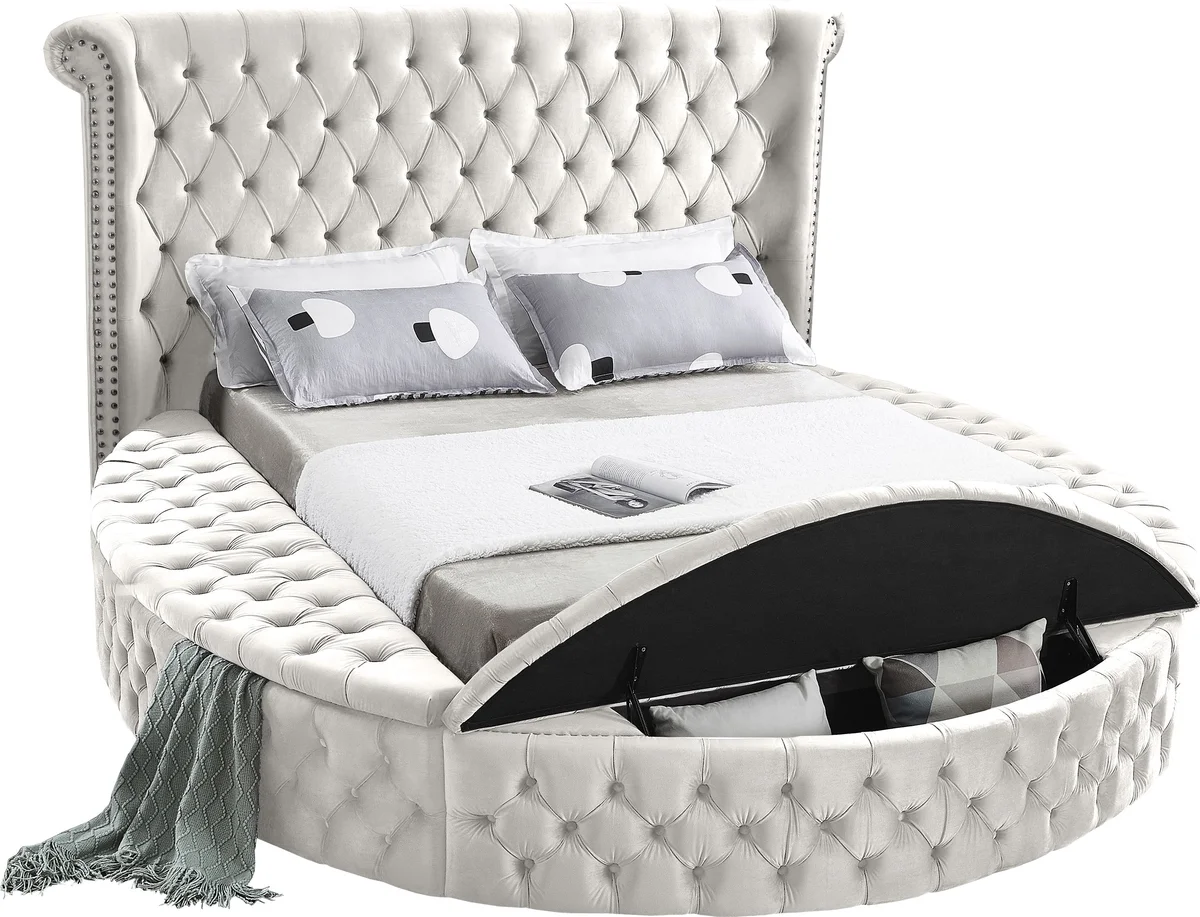 Luxus - King Bed - Cream - View 2