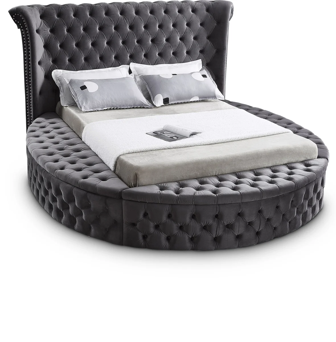 Luxus - King Bed - Gray