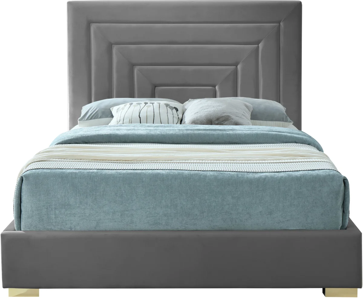Nora - King Bed - Gray