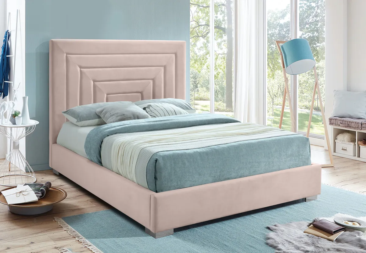 Nora - King Bed - Pink