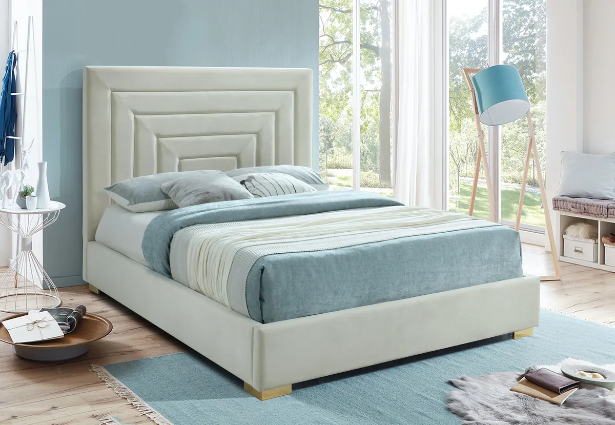 Nora - Queen Bed - Cream