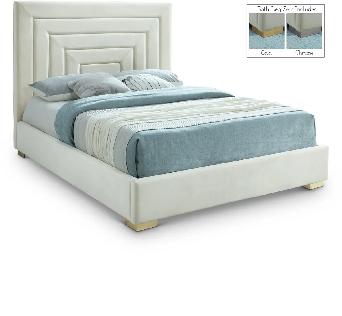 Nora - Queen Bed - Cream