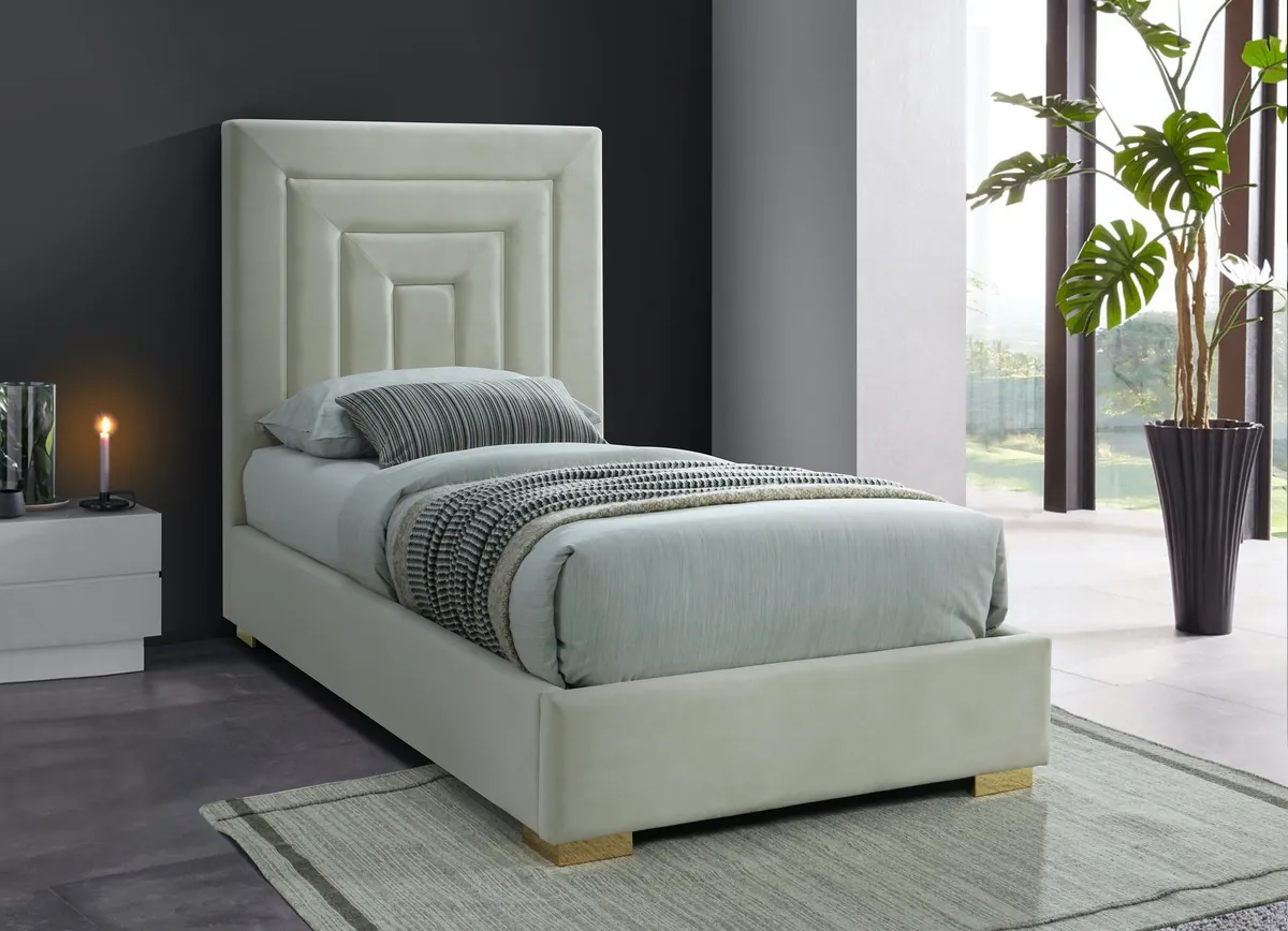 Nora - Twin Bed - Cream