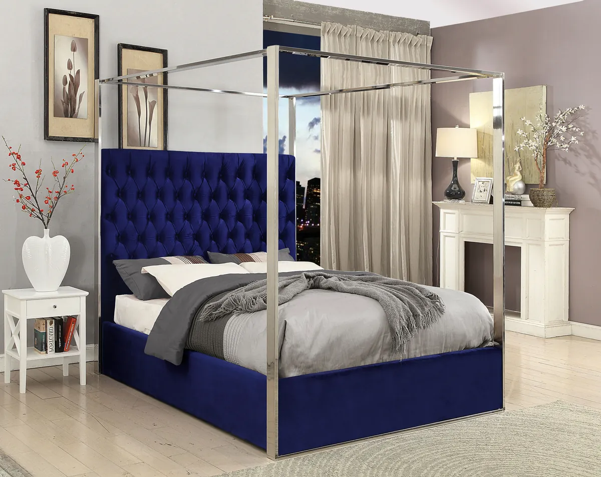 Porter - Queen Bed - Navy - View 2