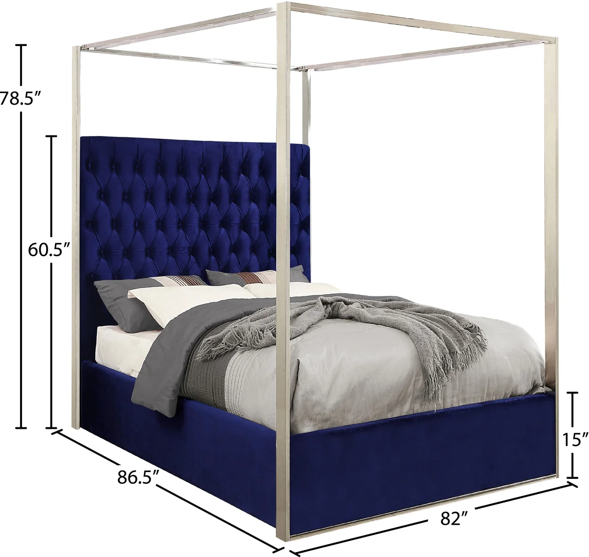 Porter - King Bed - Navy