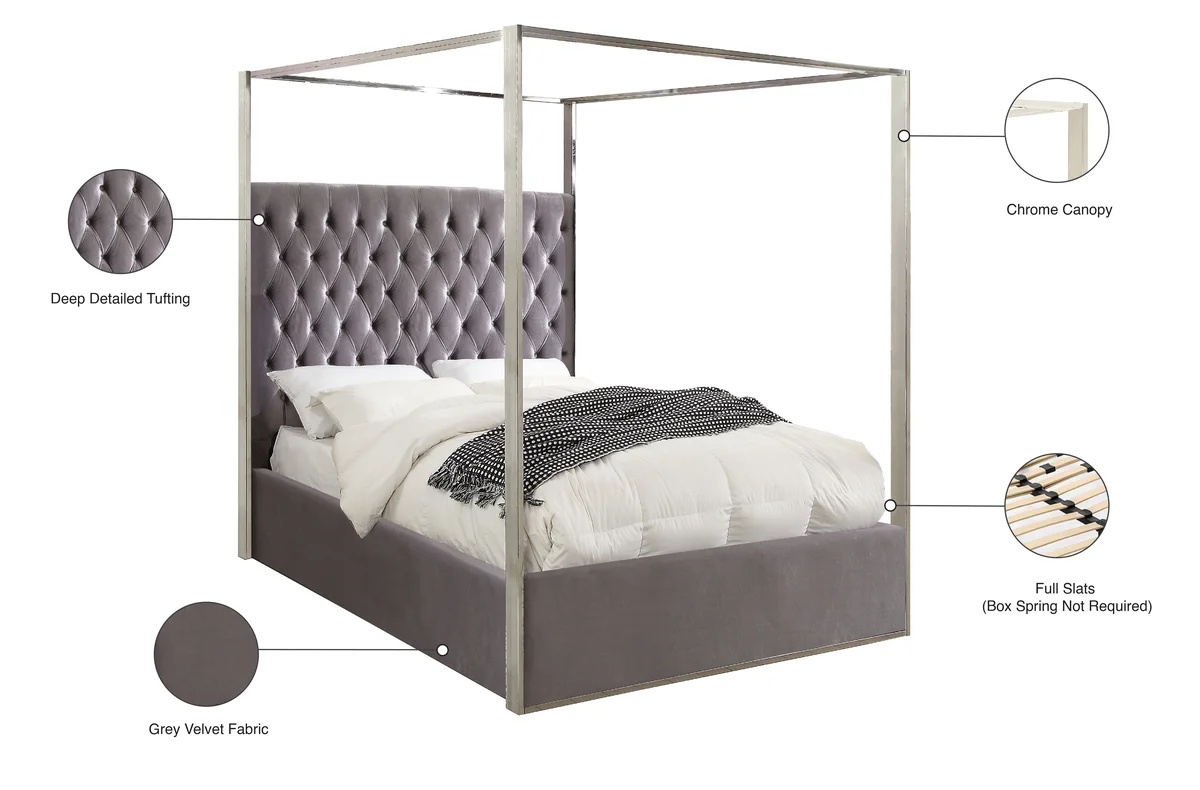 Porter - Queen Bed - Gray