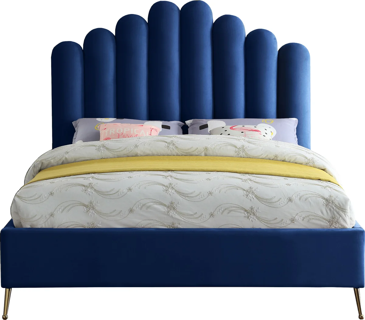 Lily - King Bed - Navy