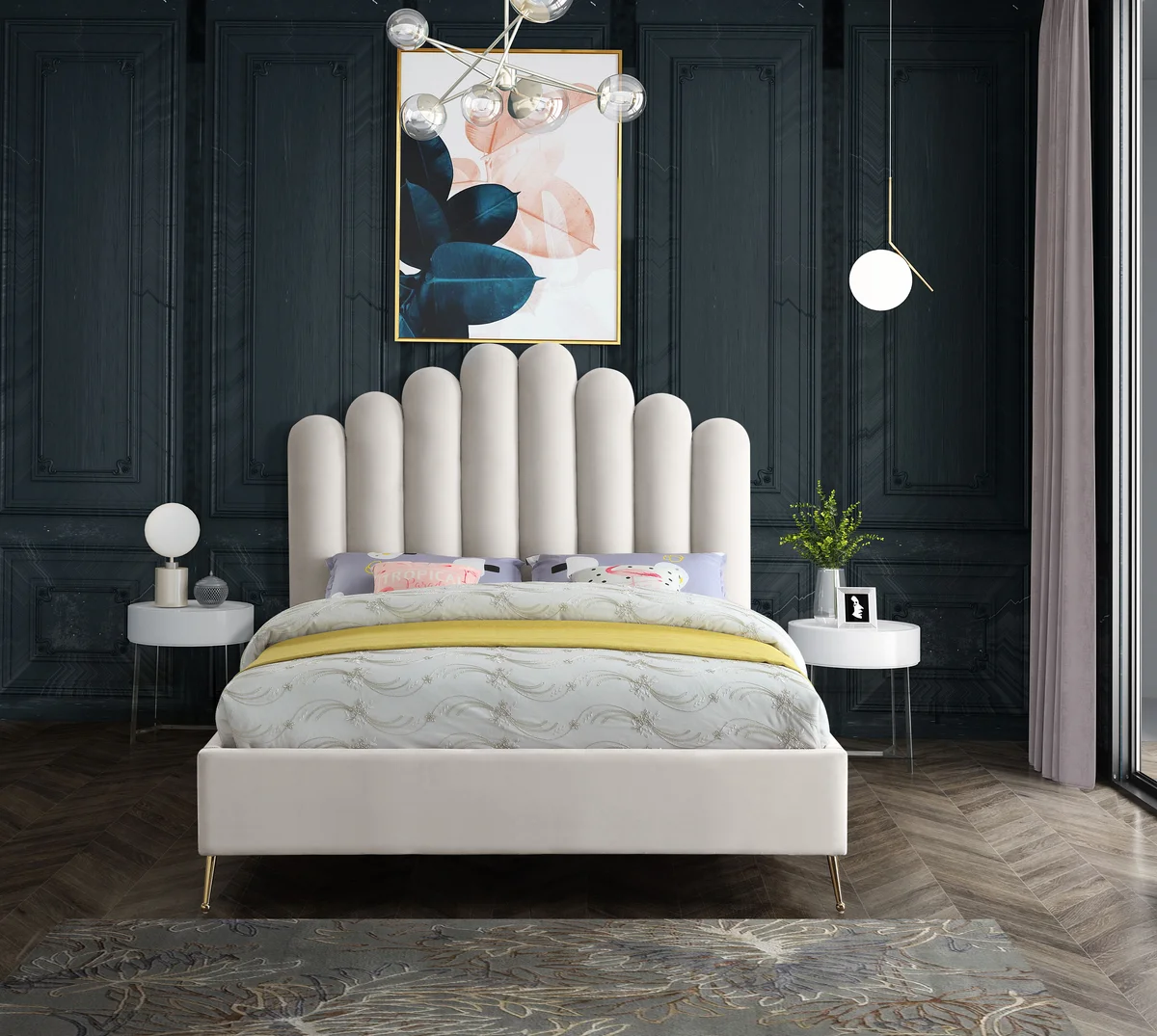Lily - Queen Bed - Cream