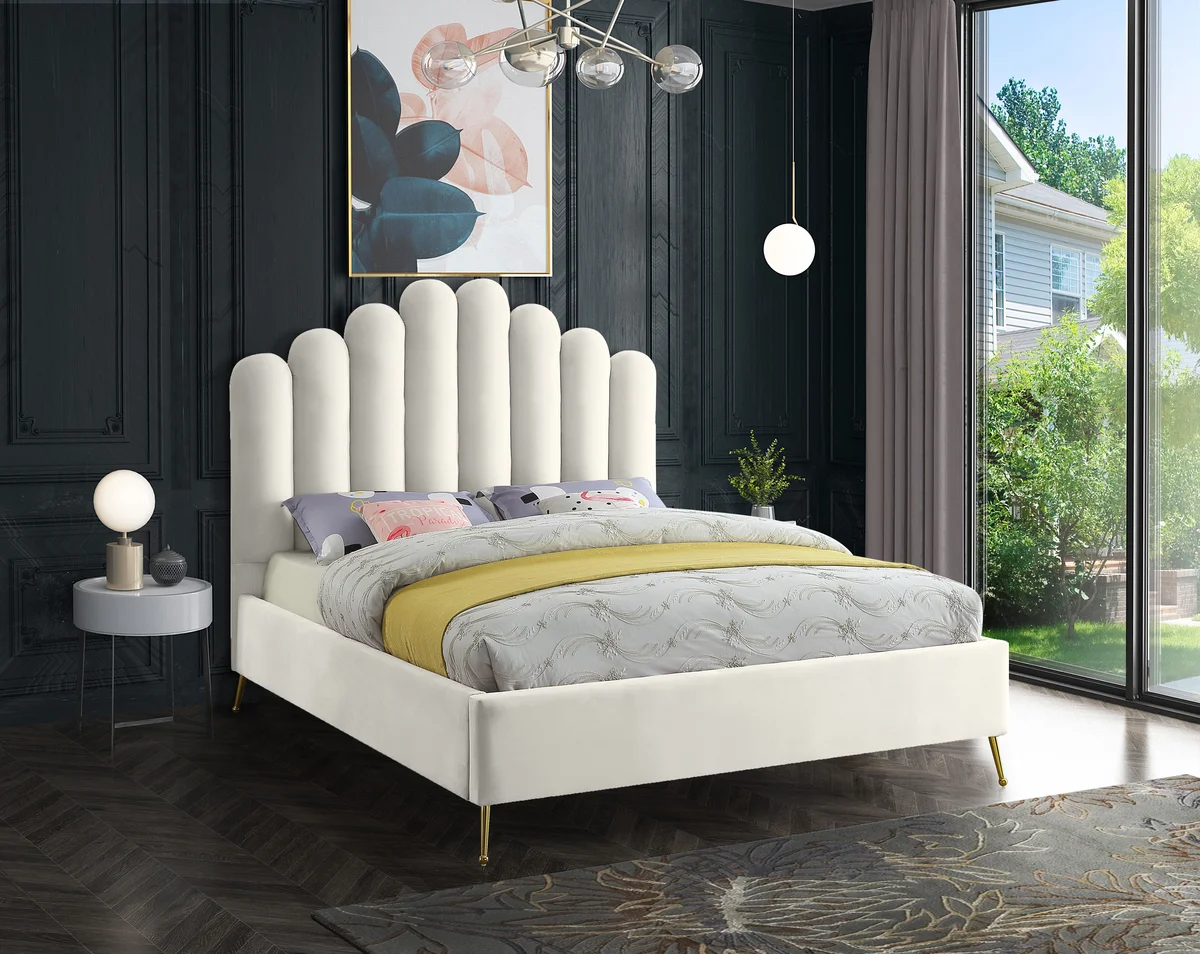 Lily - Queen Bed - Cream - View 2