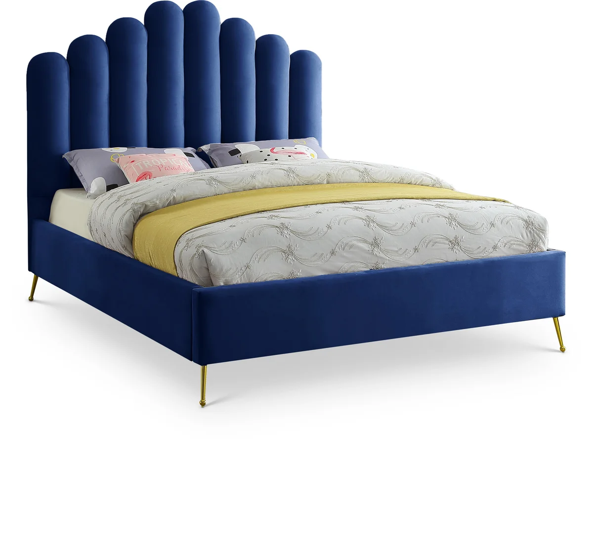 Lily - Queen Bed - Navy