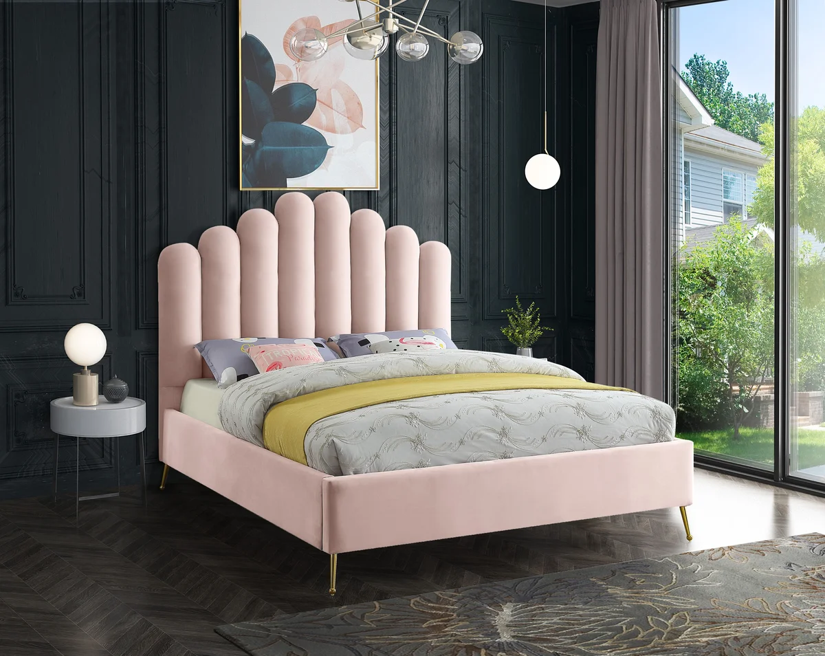 Lily - Queen Bed - Pink - View 2
