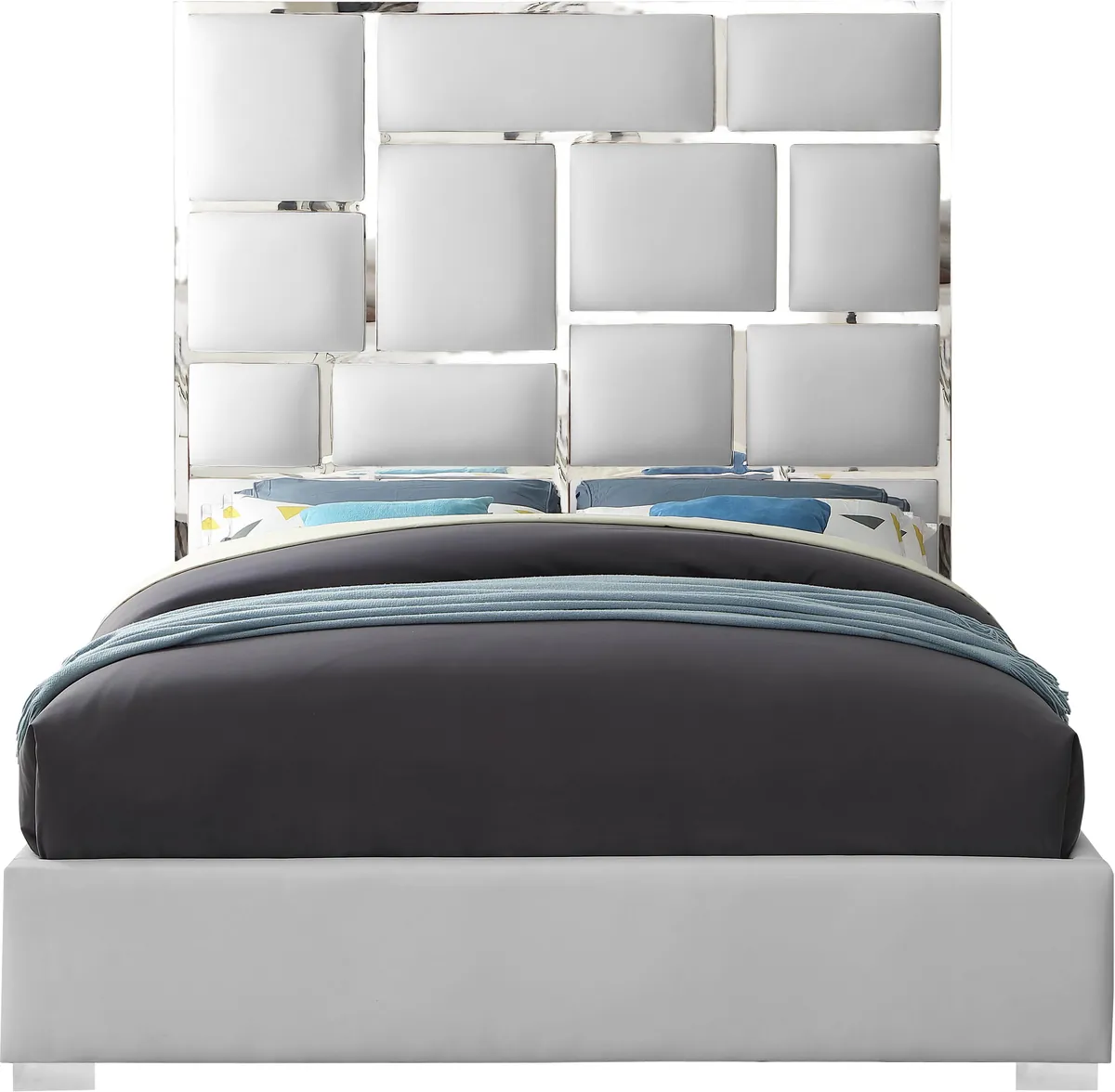 Milan - King Bed - White