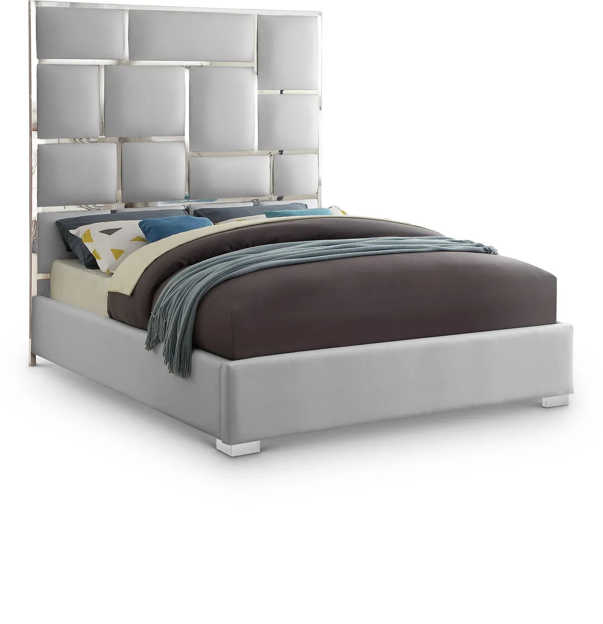 Milan - King Bed - White