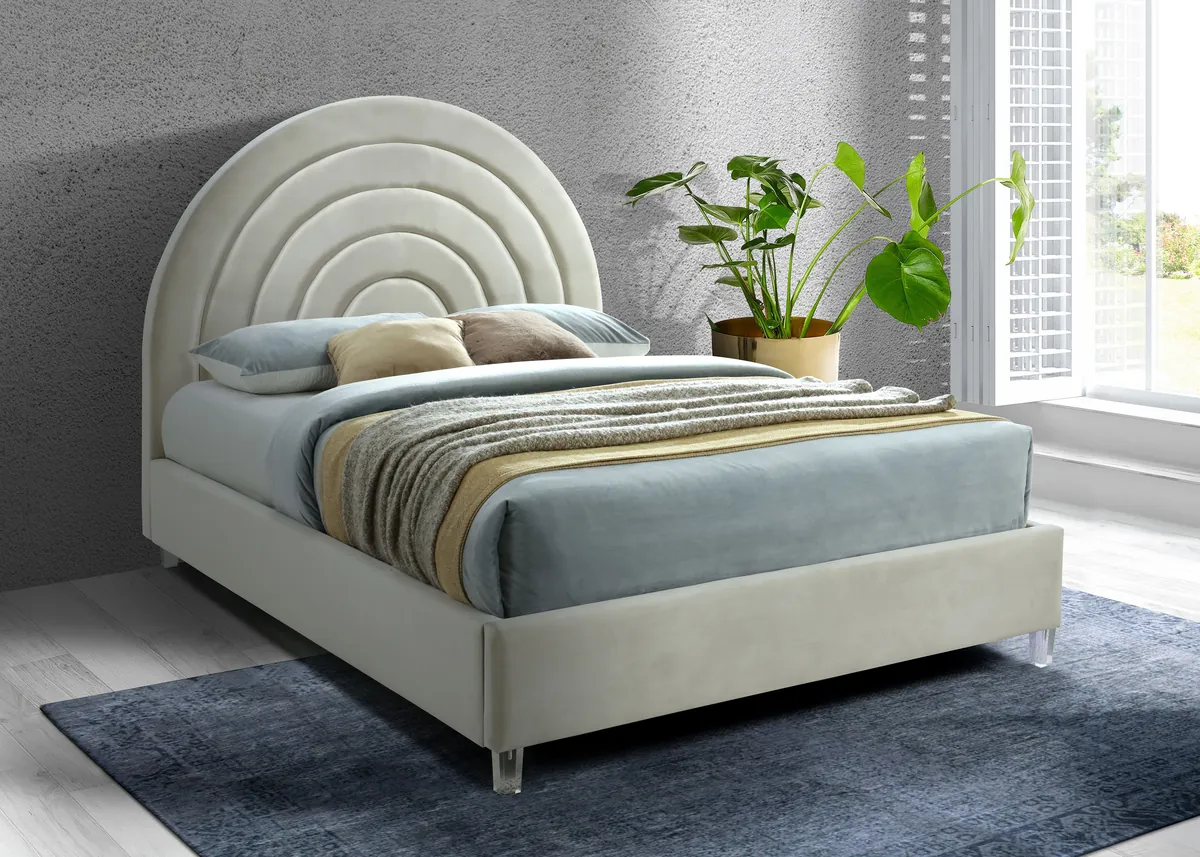 Rainbow - King Bed - Cream - View 2
