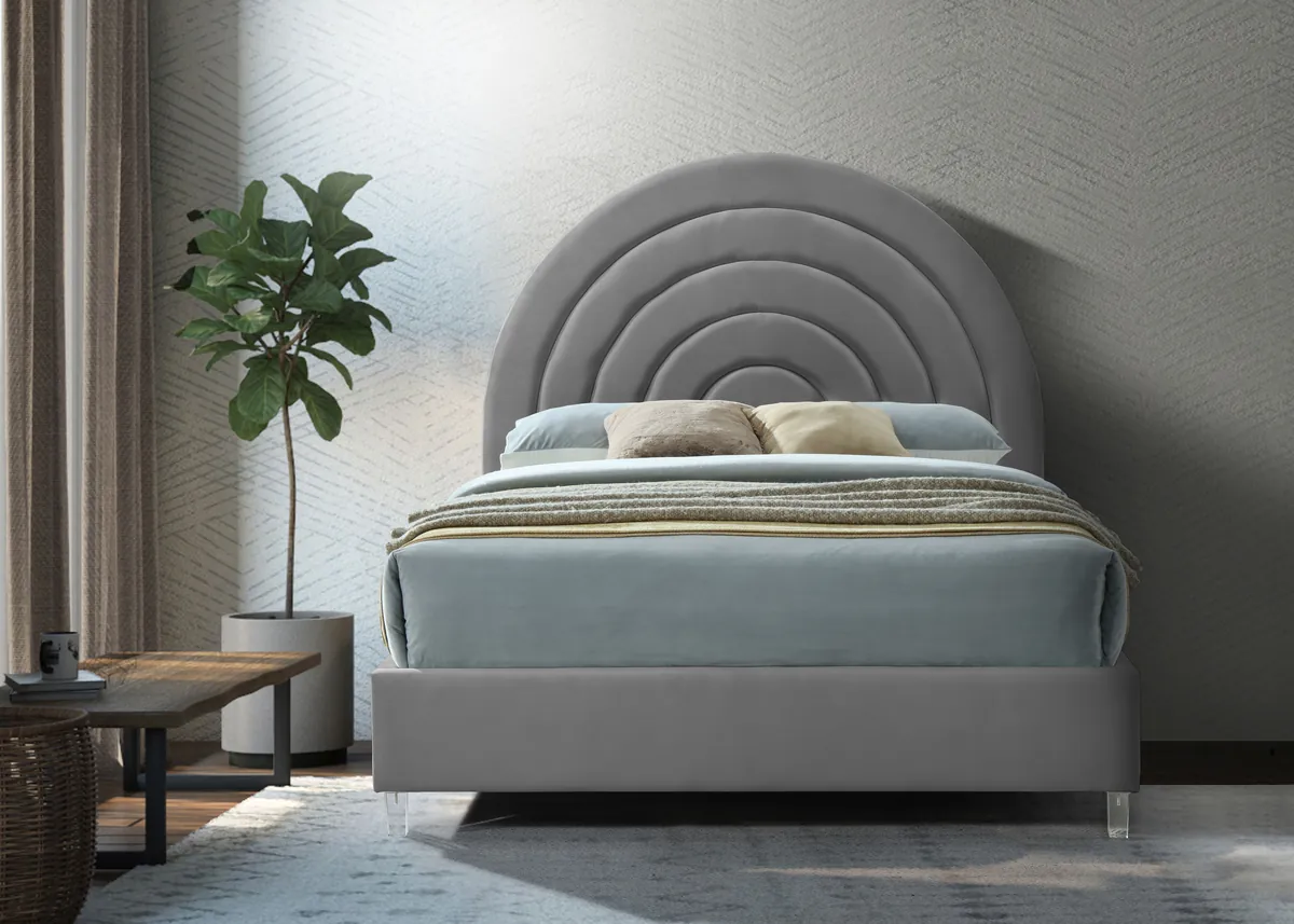 Rainbow - Queen Bed - Gray