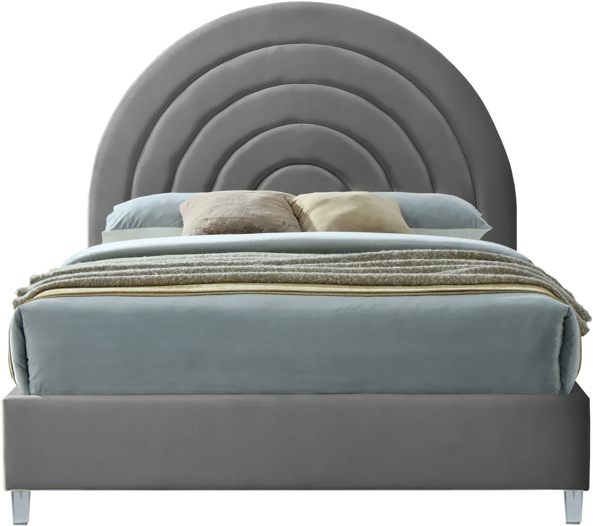 Rainbow - Queen Bed - Gray