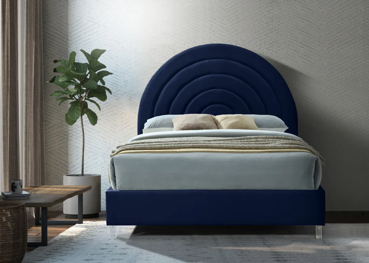 Rainbow - King Bed - Navy