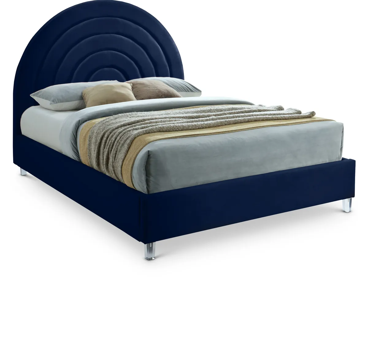 Rainbow - King Bed - Navy