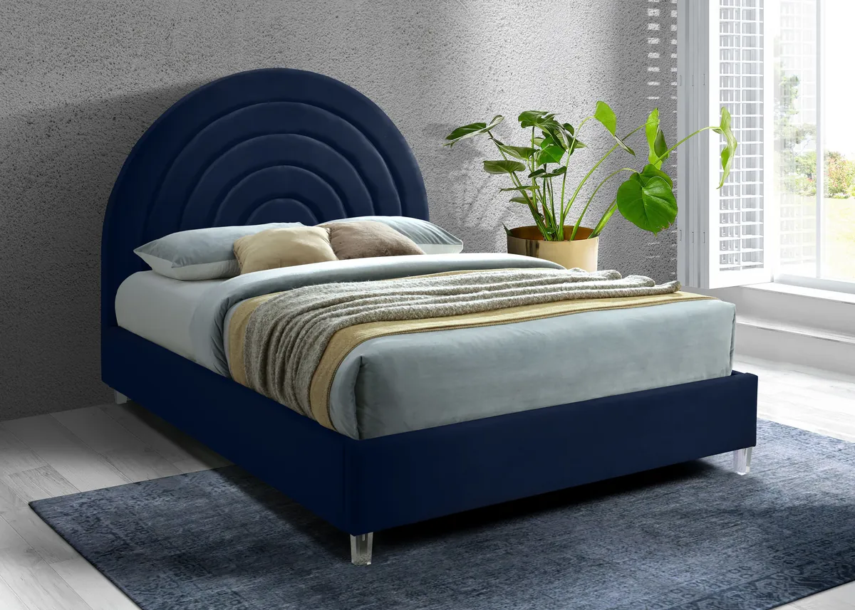 Rainbow - King Bed - Navy - View 2