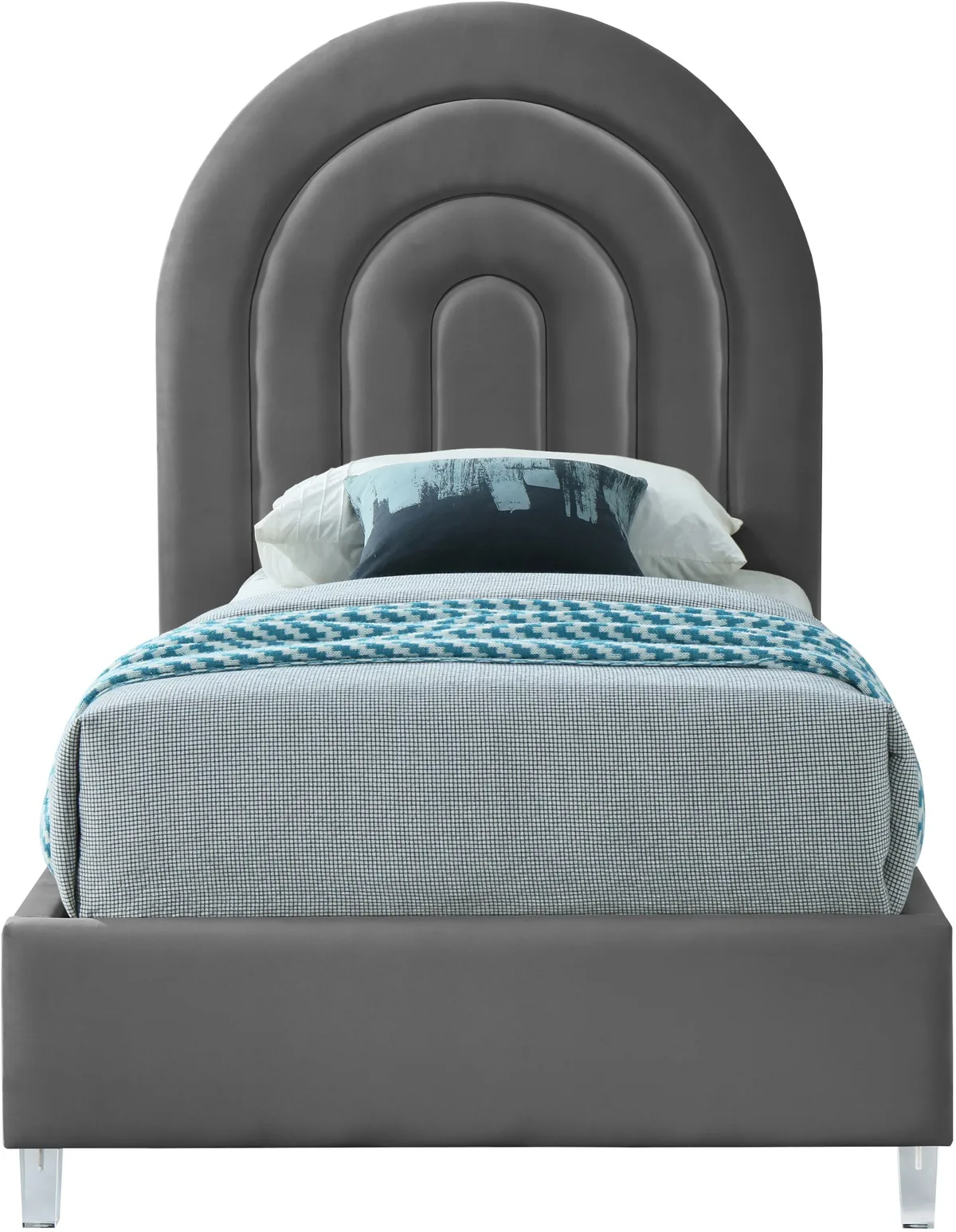 Rainbow - Twin Bed - Gray