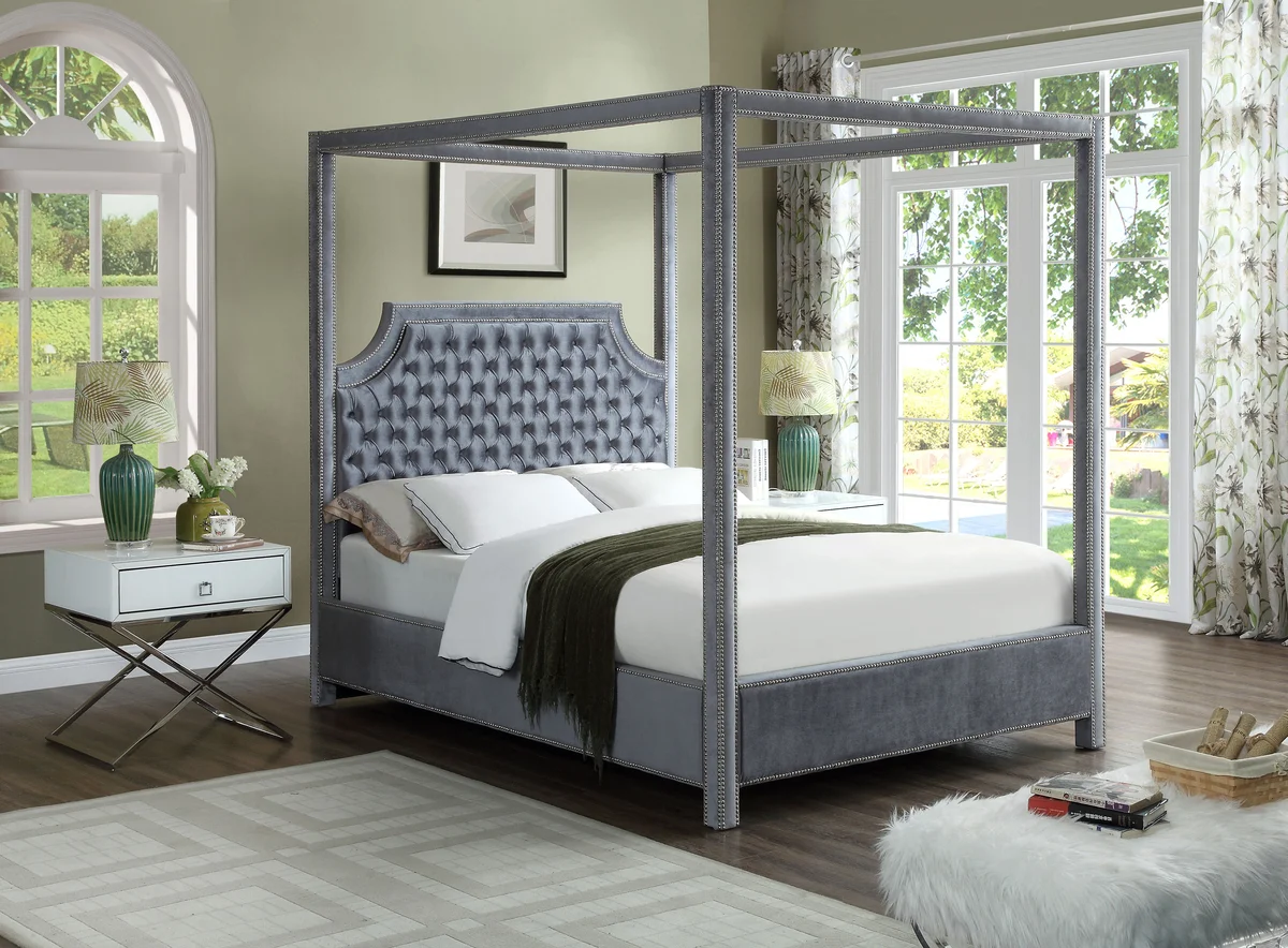 Rowan - Queen Bed - Gray