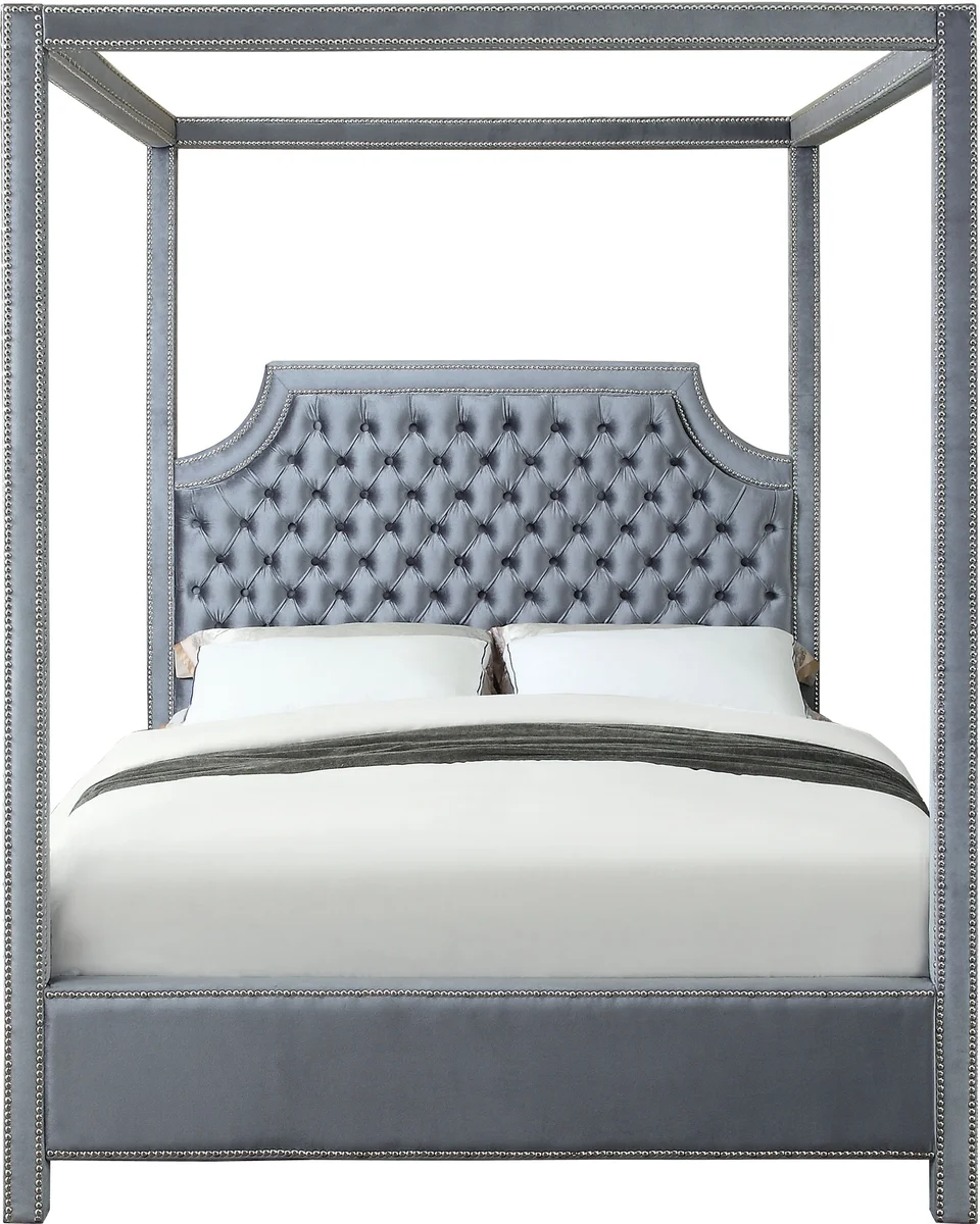 Rowan - King Bed - Gray - View 2