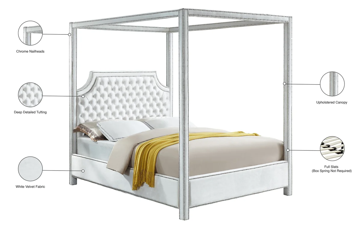 Rowan - King Bed - White