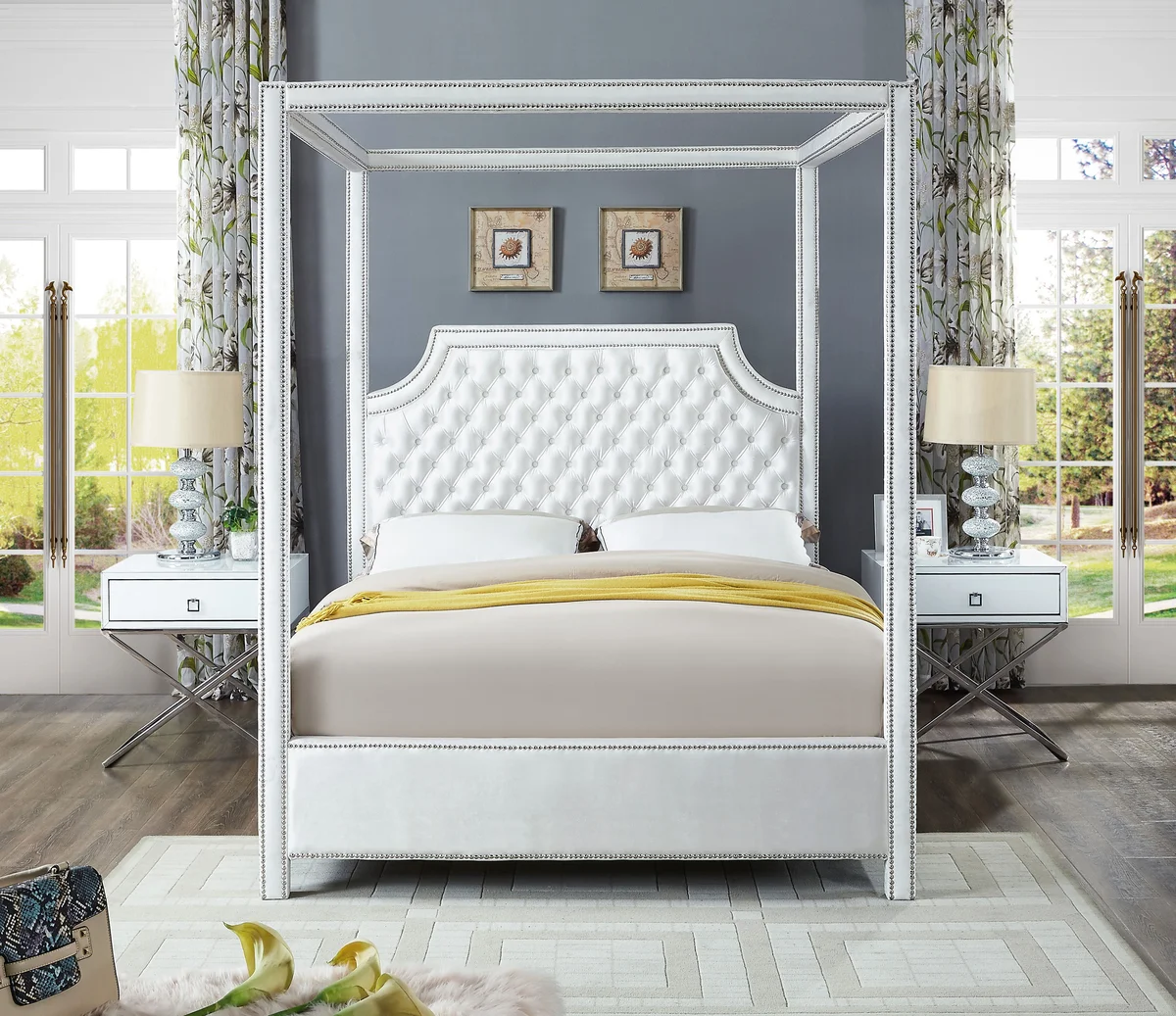 Rowan - King Bed - White