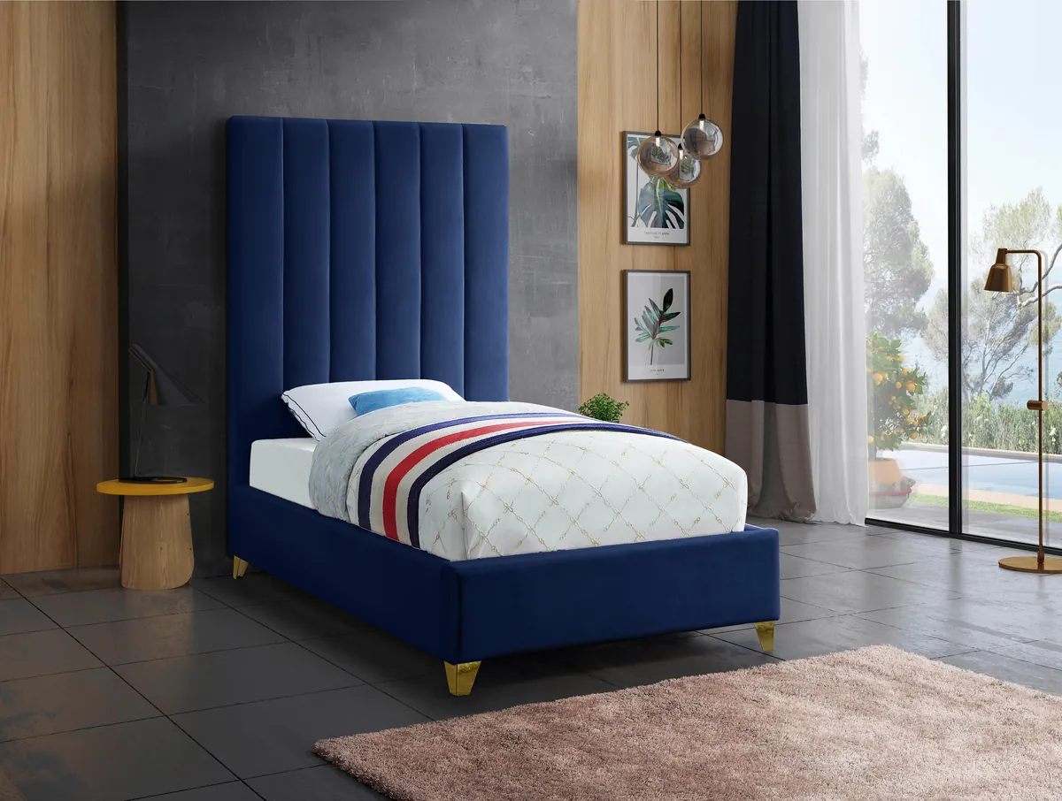 Via - Twin Bed - Navy