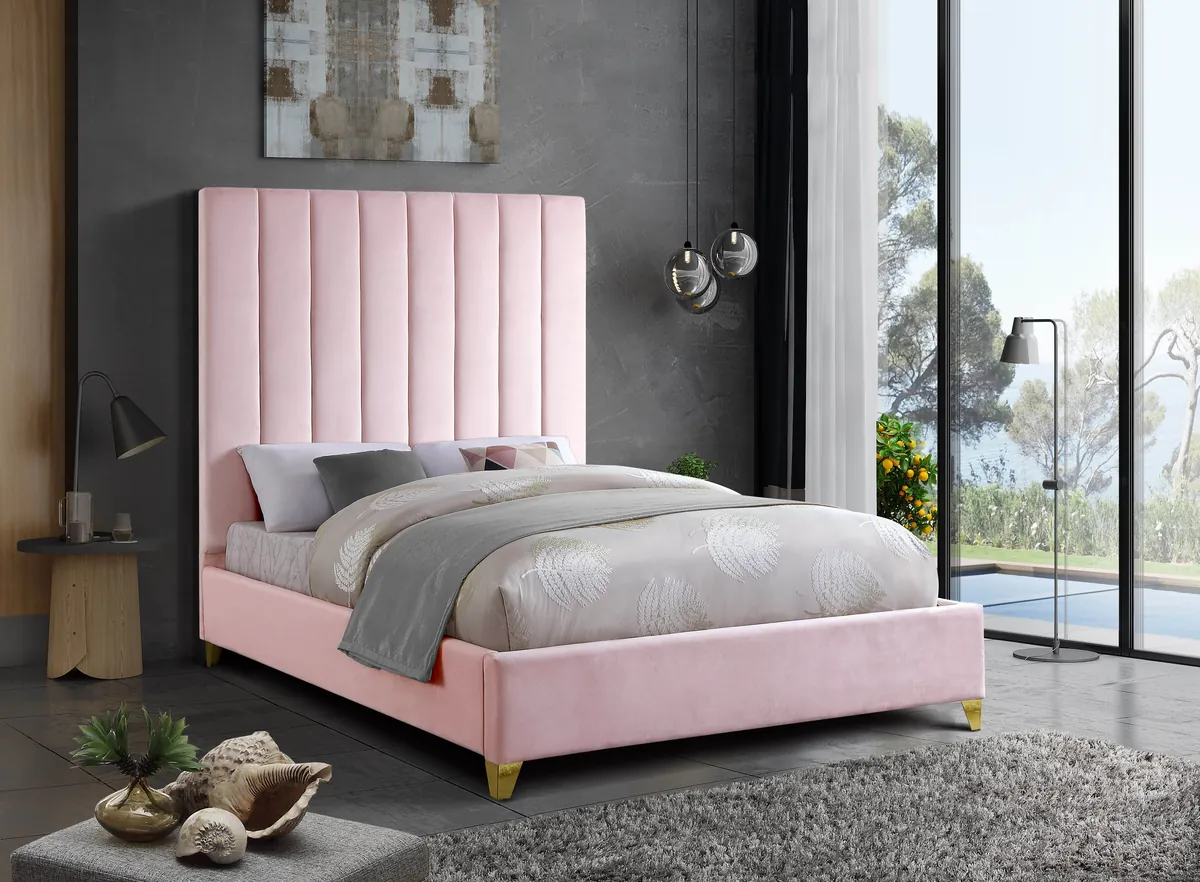 Via - Queen Bed - Pink