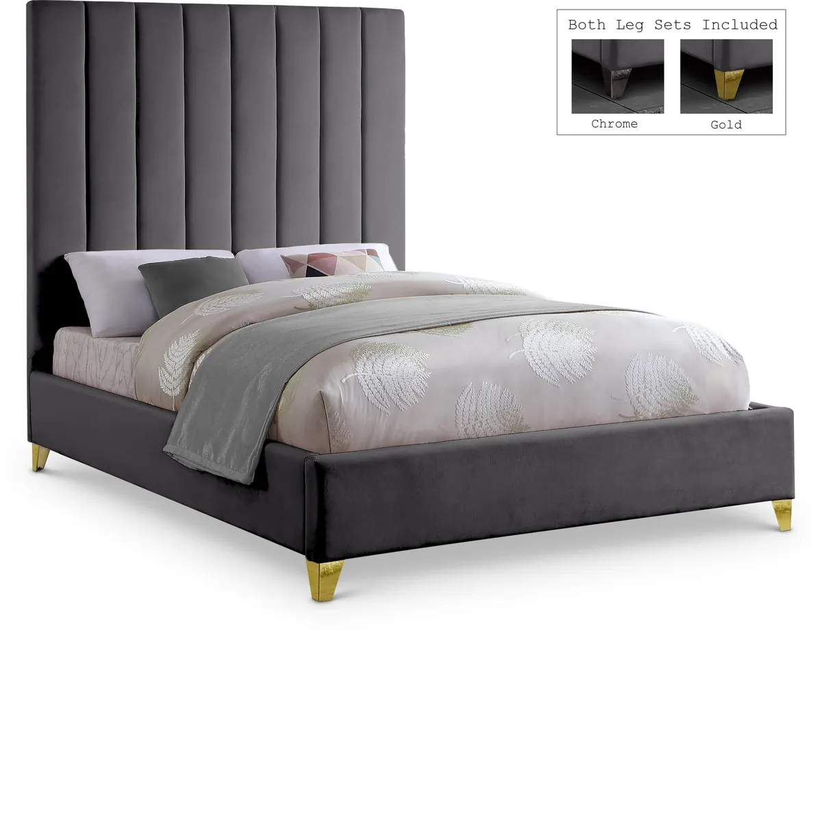 Via - Full Bed - Gray